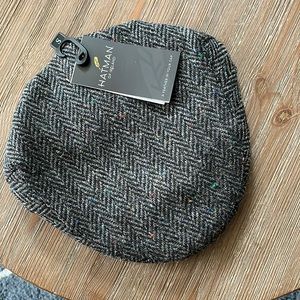 Donegal tweed Irish flat cap.